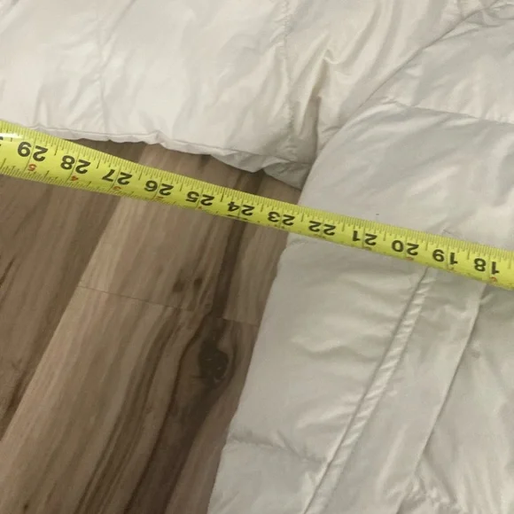 Tommy Hilfiger reversible crème orange puffer coat large